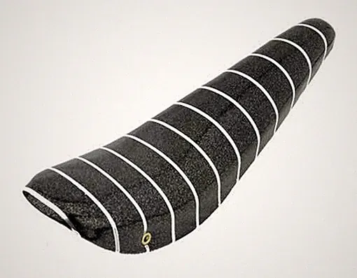17" LONG VINYL BANANA SADDLE IN SPARKLE/BLACK W/SILVER STRIPE USED FOR 20" BIKE