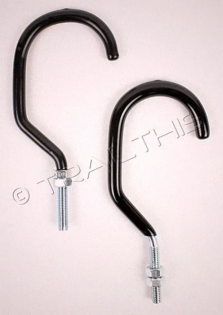 2-Pack of Park Tool Storage Hooks #450 w/ Nuts for hanging bicycles vinyl coated