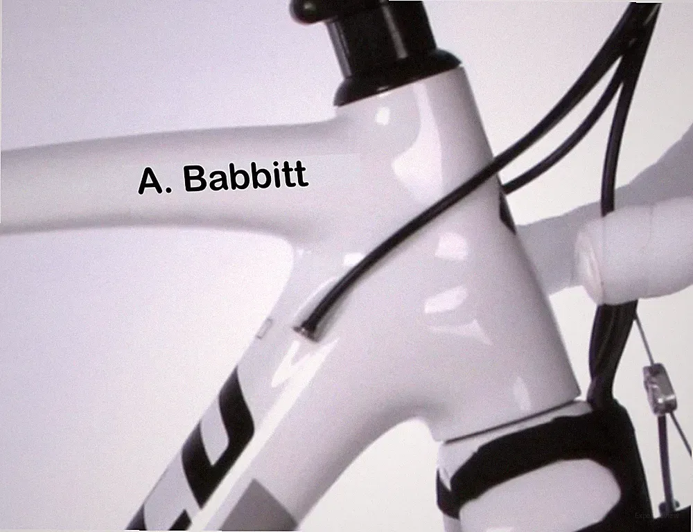 2 Pack (pair) Custom Name Decal Stickers Triathlon Bike Bicycle Mountain Road
