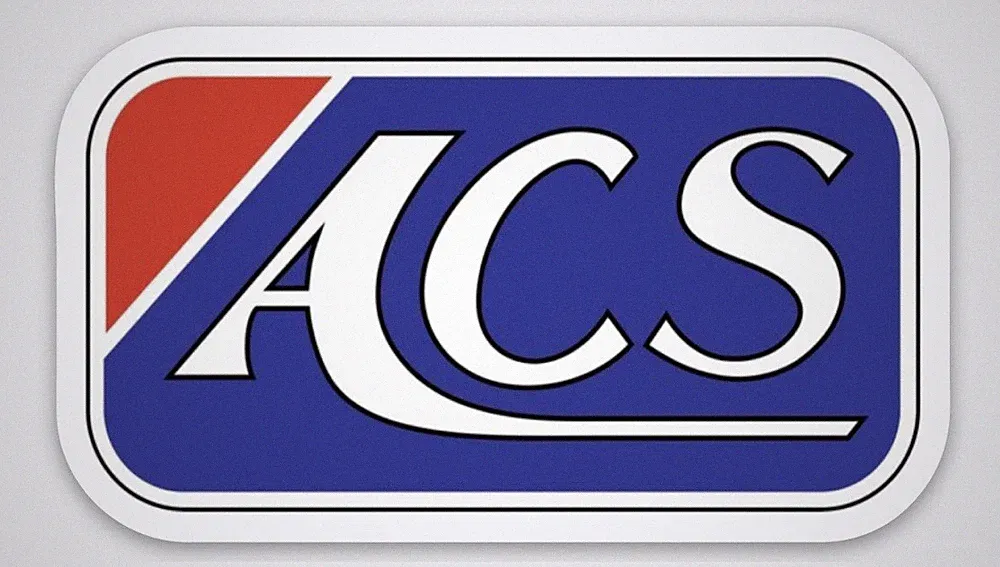 ACS BMX Bicycle Old School Logo Vinyl Sticker Decal