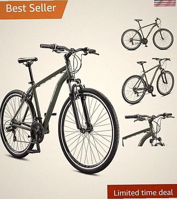 All-Terrain GTX Comfort Adult Hybrid Bike with 21-Speed for Effortless Riding