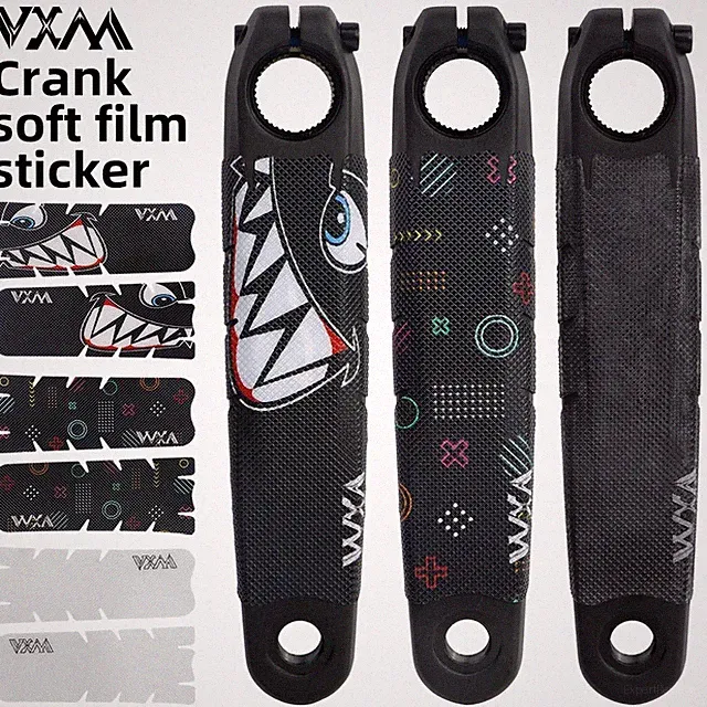 Bicycle Crank Protector Stickers PVC Film Anti-Scratch Waterproof Road Cycling