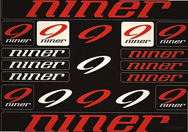 Bicycle Vinyl Stickers – Compatible with Niner Mountain Bikes – Red