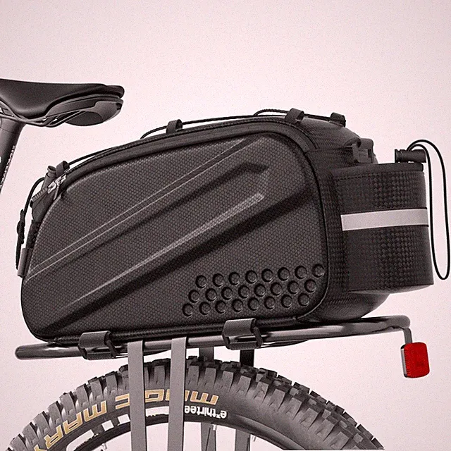 Bike Bags for Bicycles Rear Rack 10L Bike Rack Bag Waterproof EVA Hard Shell...
