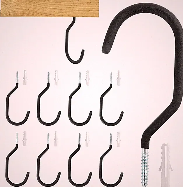 Bike Hooks for Garage Wall 4 or 10 Pack Heavy Duty Bicycle Hangers for Hanging