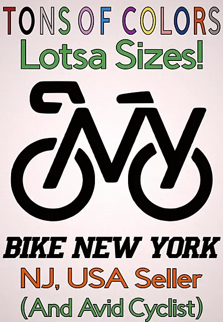 Bike New York Die Cut Vinyl Decal For Car/Truck etc MTB Gravel Bicycle Boro Tour
