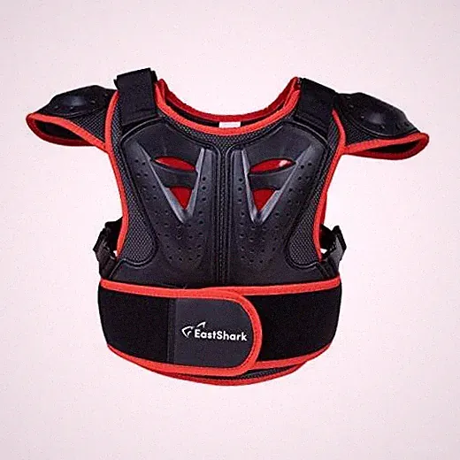 Children Bicycle Motorcycle Armor Vest Back Protector Men's Armored Medium Red