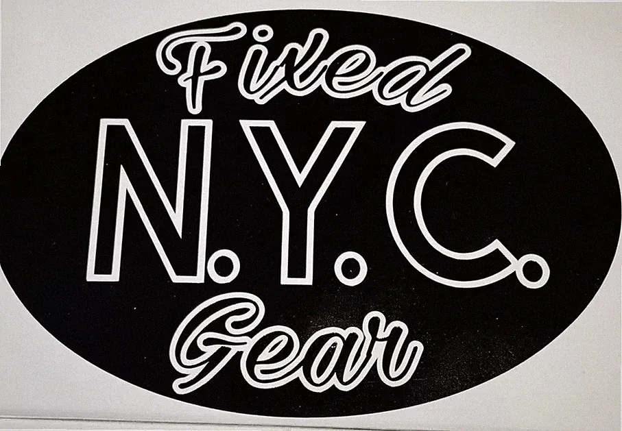 Custom Designed Fixed Gear Vinyl Decal-Many Sizes/Colors-Bike & Cycling Sticker
