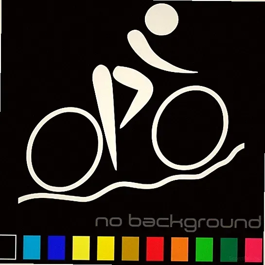 Cycling Sticker Vinyl Decal Bicycle Mountain Bike BMX Cyclist Car Window Bumper
