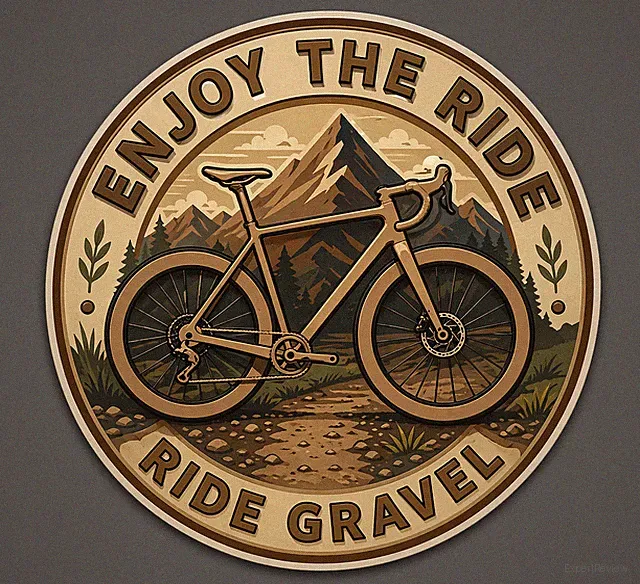 Enjoy The Ride Mtn Gravel Bike Decal Sticker CX Cross Road Touring 3 Stickers v2