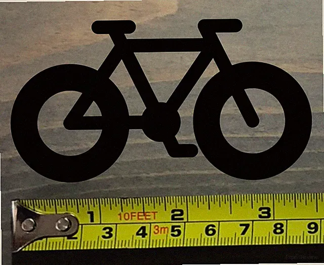 Fat Tire Bike Sticker Decal Cycling Biking 3.5" Mountain Bike MTB Road Black