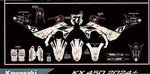 Graphic Kit Vinyl Wrap Decals Dirt Bike Motorcross 2024+ Kawasaki KX 450 MX