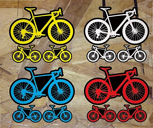 Gravel Bike Decal Sticker Cyclocross CX Cross Road Touring Choose Color 3 for 1