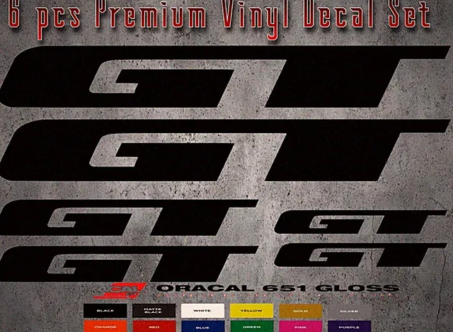 GT Bicycle Stickers/Decal Set MTB/ROAD (Various Colors)