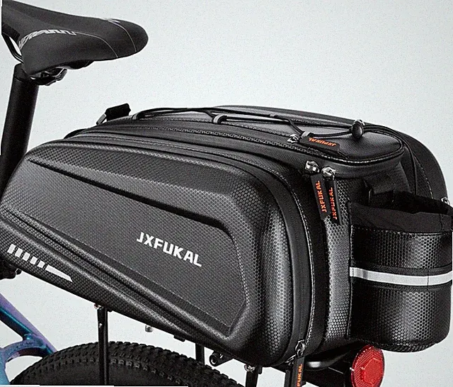 JXFUKAL Bike Bags for Bicycle Rear rack - 9.5L/17L/40L Hard Shell Waterproof Bik