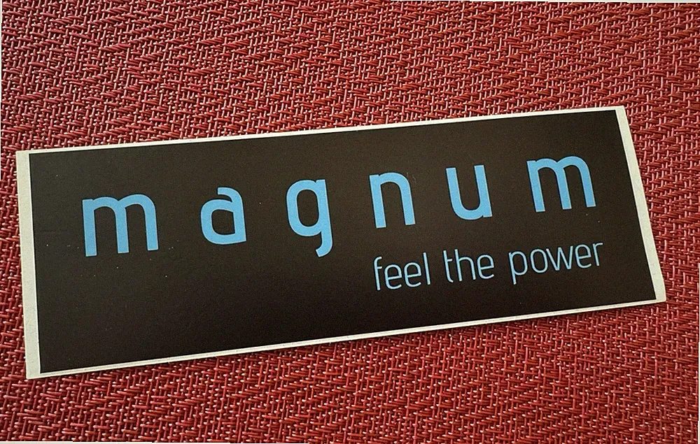 MAGNUM E ELECTRIC BIKE Bicycle Cycling Vintage THICK Vinyl Sticker DECAL PROMO