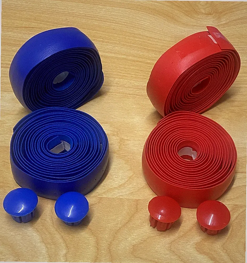 New Blue or Red Handle Bar Tape Vinyl Wrap FIXIE ROAD BIKE BICYCLE Handlebar