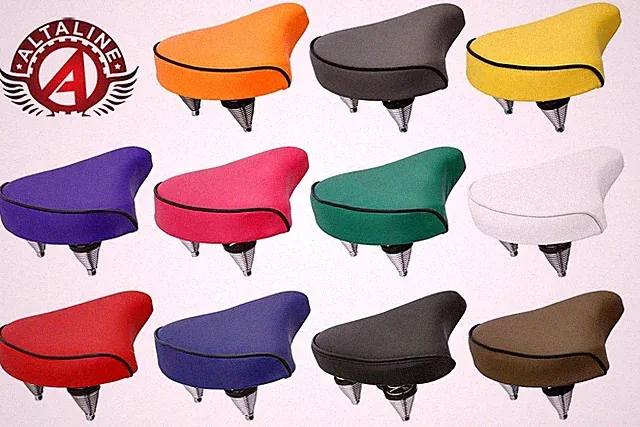 NEW! Large Vinyl Bicycle Seat – Beach Cruiser / Chopper Style – Multiple Colors!