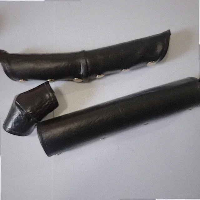 old school NOS Black Vinyl snap pads frame stem V handle bar BMX Bike