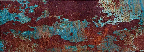 Patina Rust Metal Motorcycle Bike Scooter Car Wrap Vinyl Graphic Decal Blue Teal