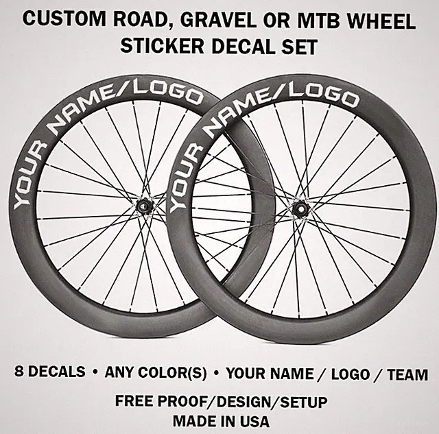 Personalized Custom Carbon Wheelset Stickers Carbon Road Bike Cycle Wheel Decals