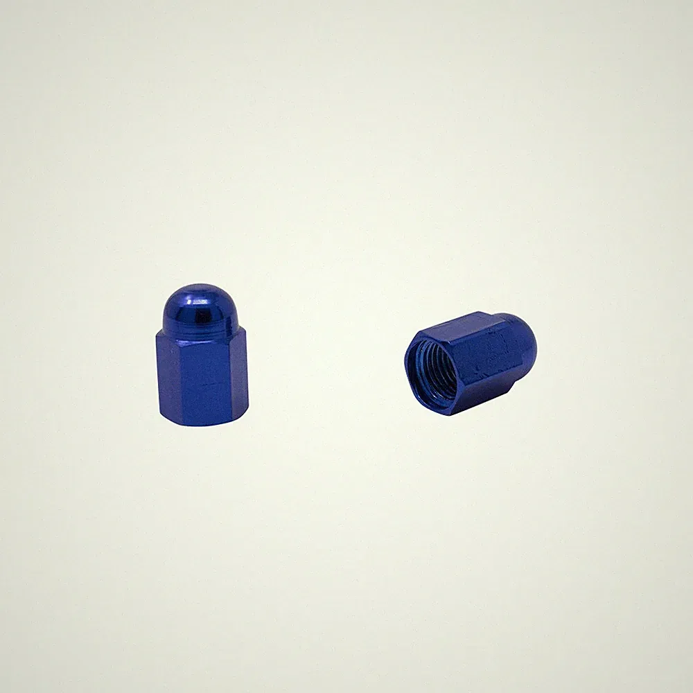 PRO+ Easy Grip Bike Bicycle Done Valve Stem Valve Caps Cover Blue