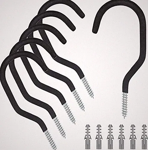 Road Bike Hooks for Garage Wall, 6 Pack Heavy Duty Bicycle Hangers for Hanging