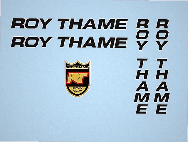 Roy Thame Bicycle Decals, Stickers n.1