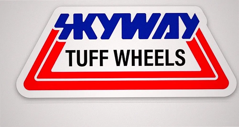 Skyway Tuff Wheels BMX Bicycle Old School Logo Vinyl Sticker Decal