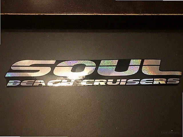 SOUL BEACH CRUISER 12"X2" BLING STICKER Bicycle DECAL EBIKE FAT TIRE RIDE RBS