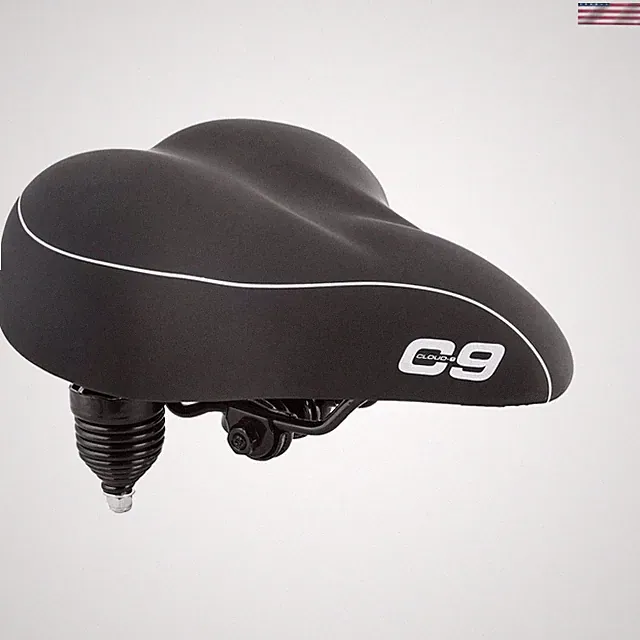 Sunlite Bicycle Suspension Cruiser Saddle, Cruiser Gel, Tri-color Black | bik...