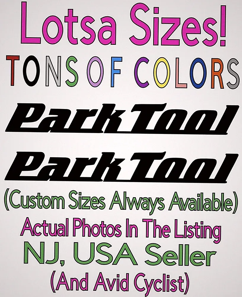 TWO Bicycle Tool Brand Die Cut Vinyl Decals Touring Gravel MTB BMX Enduro Park