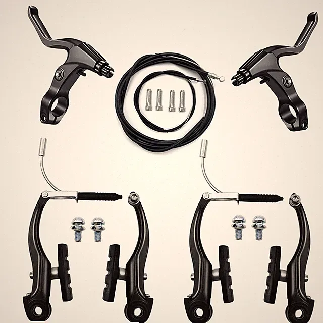 V-Type Bike Brake Set, Complete Universal Bike Front and Rear MTB Brake, Bicy...