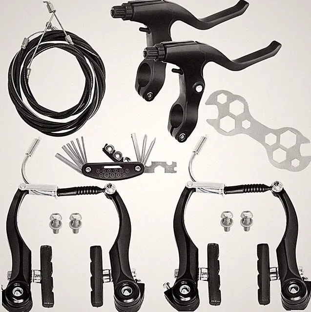 V-Type Bike Brakes Set, Complete Universal Bike Front and Rear MTB
