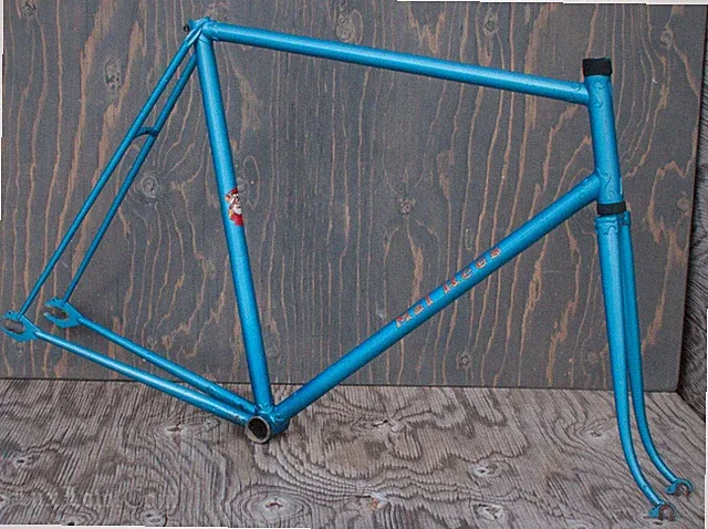 Vintage Mal Rees 59cm Bicycle FRAME FORK 531 Bill Hurlow Lug Track CrackRoadBike
