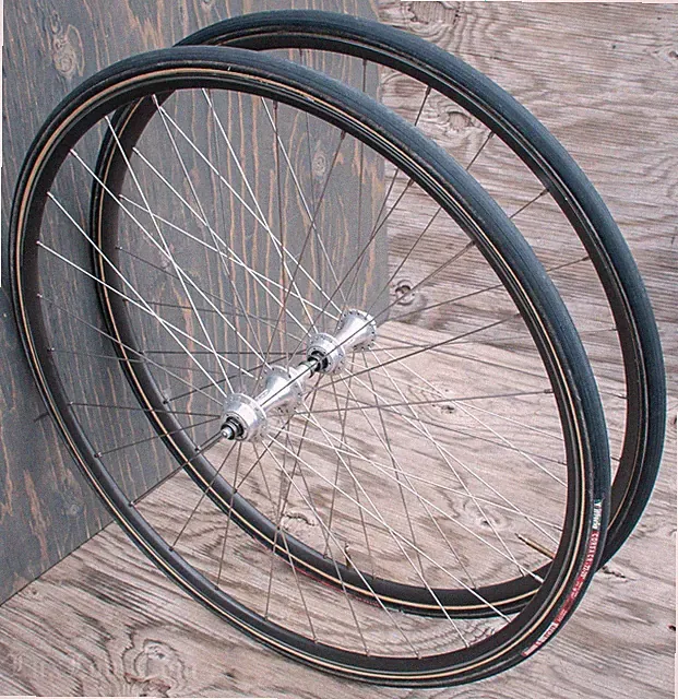 Vintage Mavic 550 Hubs 700c RoadBike WHEELS 28h Aero Rim Tubular Tires TTBicycle